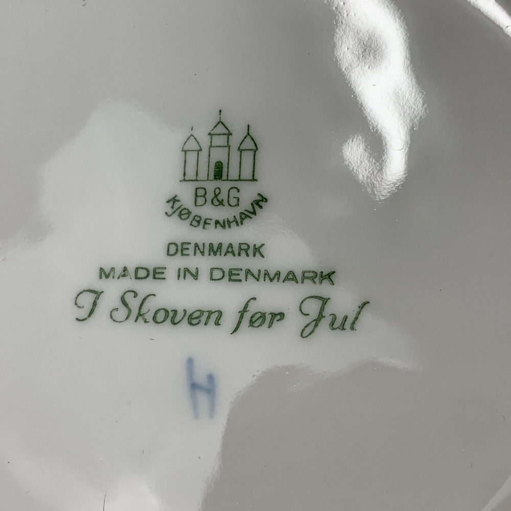 Bing & Grondahl Christmas 7" Plate‎ 1965 I Skoven for Jul Denmark - Picture 5 of 6